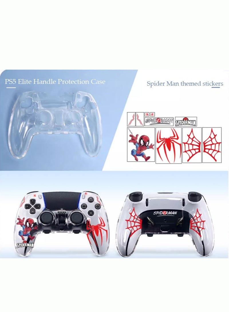 غطاء واقي كريستالي شفاف لوحدة تحكم PS5/PS5 Slim Slim، غطاء حماية كامل للكمبيوتر الشخصي صلب غير قابل للانزلاق بدون تداخل لوحدة التحكم اللاسلكية PS5/PS5 Slim DualSense (شفاف) - Image 3